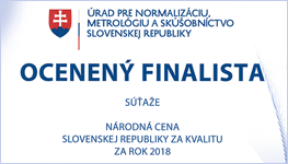 UVMP in Košice was awarded at the prestigious competition National Quality Award of the Slovak Republic