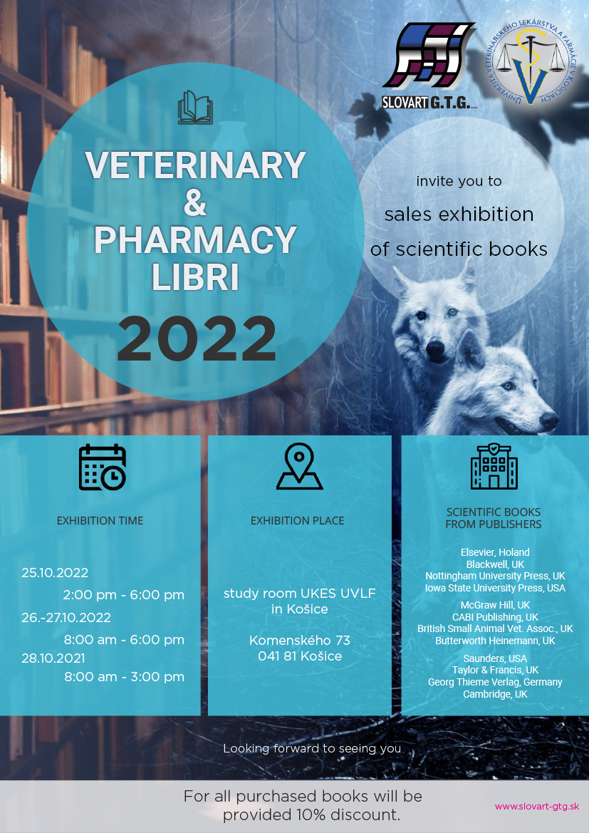 Professional book exhibition "VETERINARY AND PHARMACY LIBRI 2022"