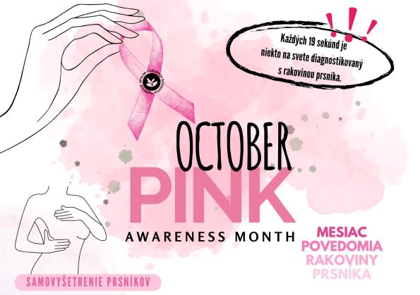 Ružový október - mesiac povedomia o rakovine prsníka