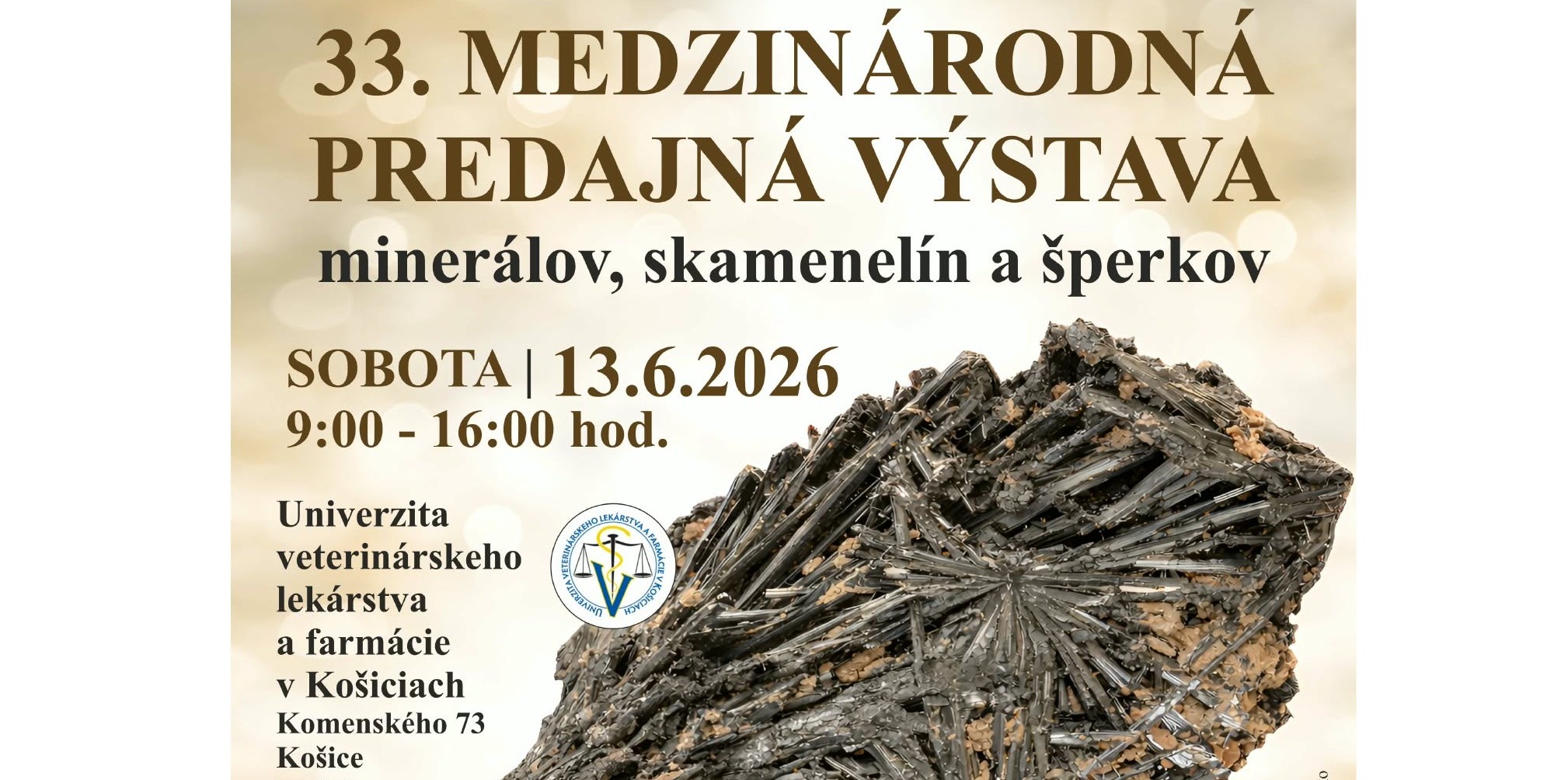 Minerály, skameneliny a šperky objavte na veterine!